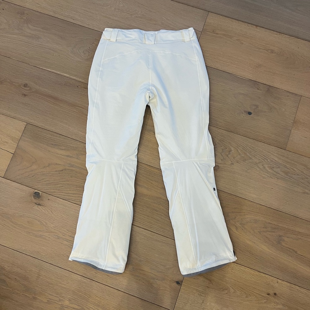 Women's White Salomon Ski Pants - Picture 2 of 4